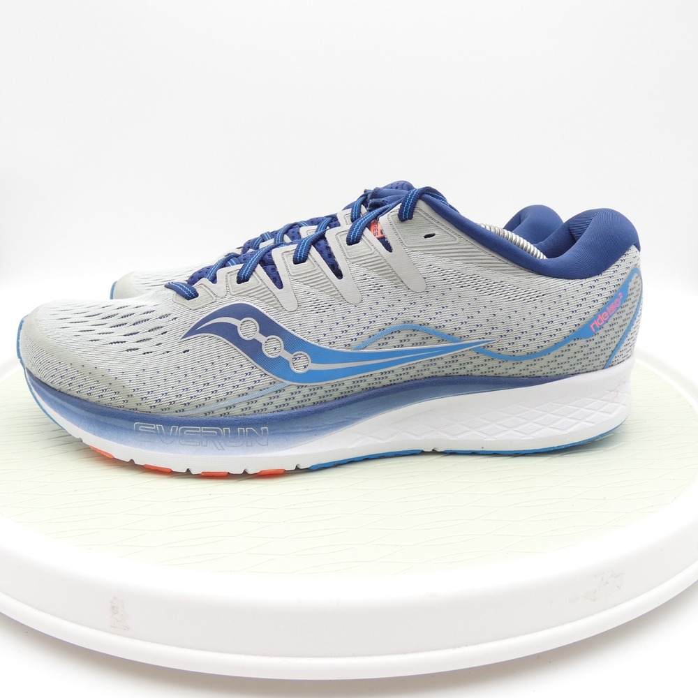 Saucony Ride ISO 2 Mens Running Shoes Grey Blue S20514-1 Size 12.5 - Picture 5 of 10